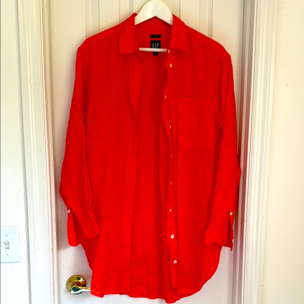 Gap Oversized Linen Button Down